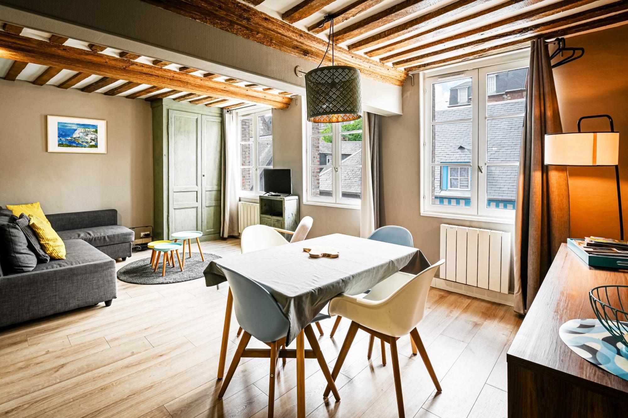 Apartmán Cosy Loft - Plein Centre D'Honfleur Exteriér fotografie